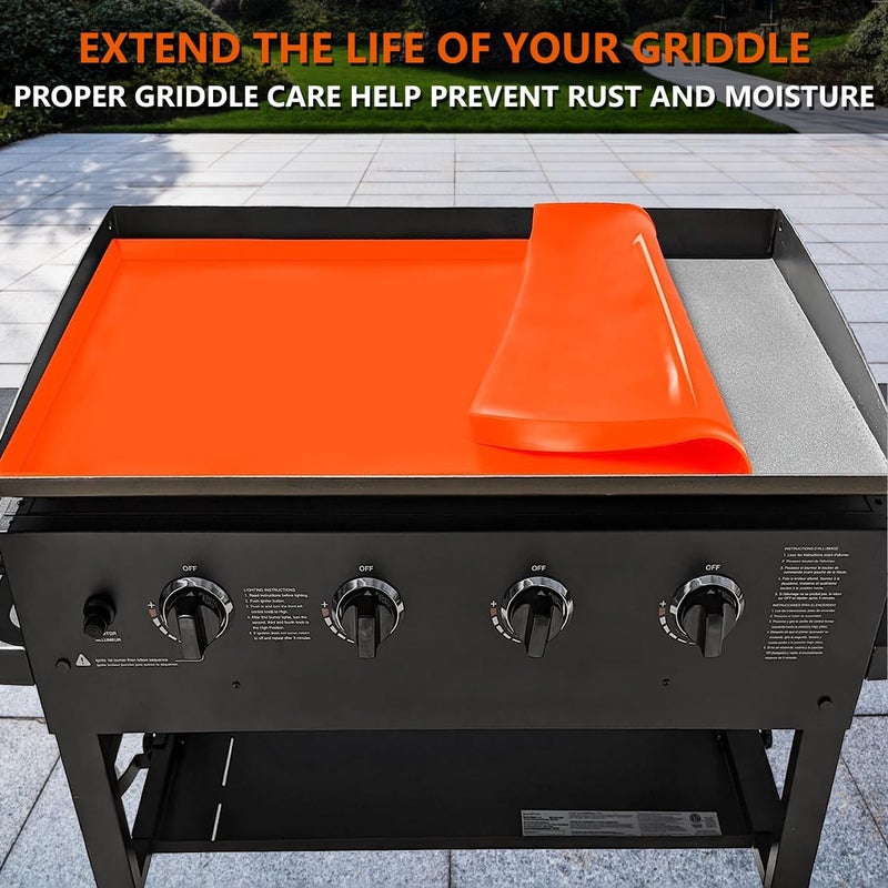 Protebox 22" Silicone Griddle Mat for Blackstone 22 Inch Grill, Heavy Duty Food Grade Silicone Griddle Cover, Protect Your Grill from Dirt & Rust All Year Round - Image 4